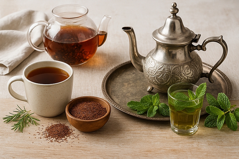 african tea rituals in natural light