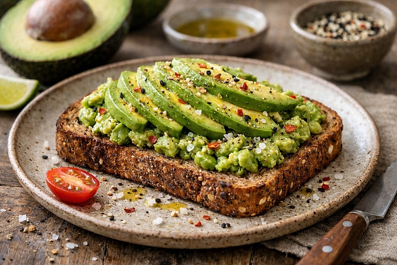 avocado toast on whole grain