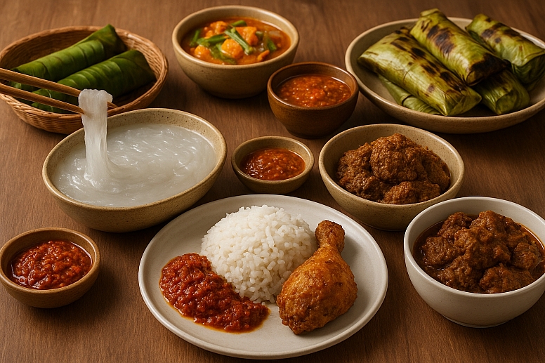 bruneian culinary delights spread
