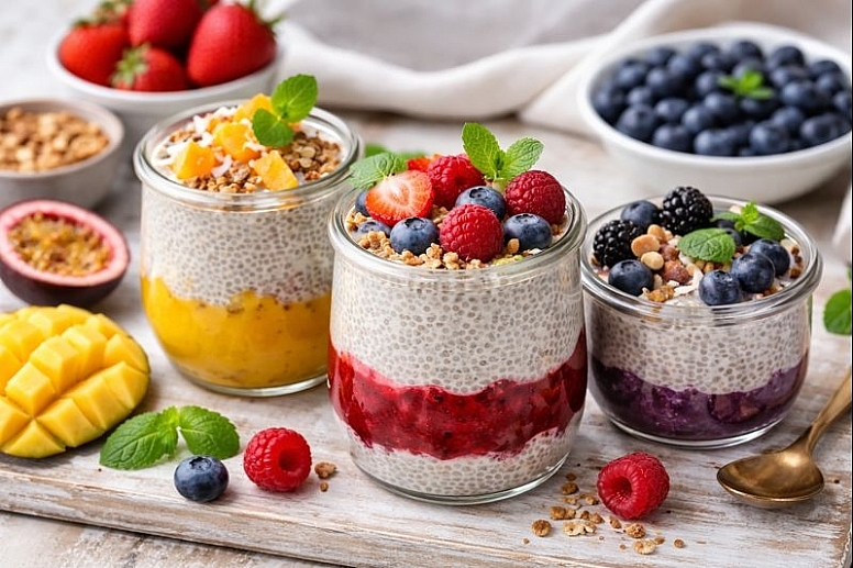 chia seed puddings