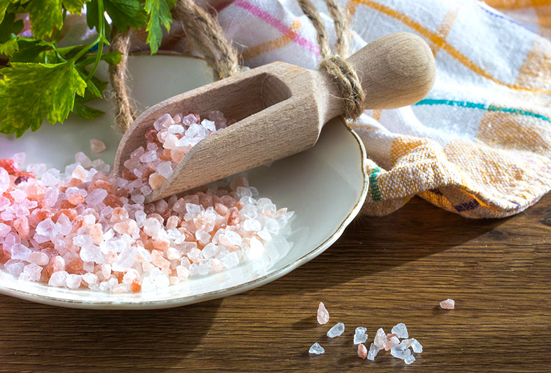 Himalayan salt crystals