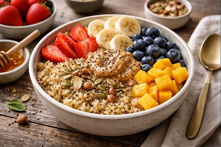 quinoa breakfast bowl
