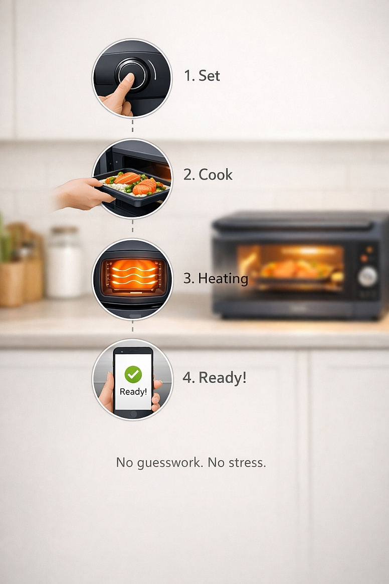 smart oven cooking process guide