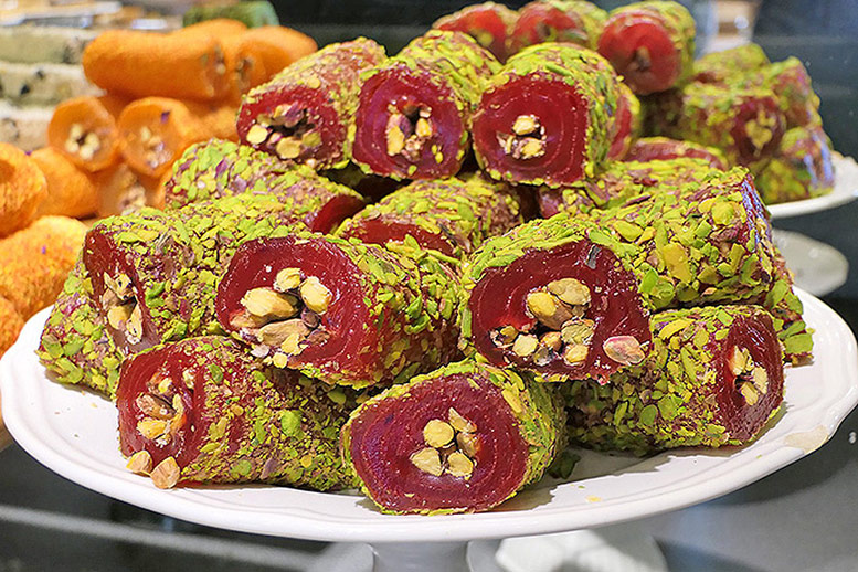 Pomegranate Turkish Delight