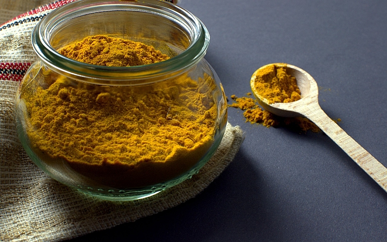 turmeric powder jar