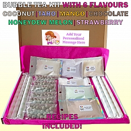 DIY Bubble Tea Kit with Six Flavours